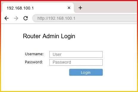 192..168.100.1|192.168.100.1 – Router Admin Login